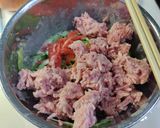 ひき肉たっぷりお好み焼き作り方3写真