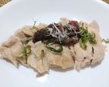 茹鶏もも肉の大葉梅叩きチキンスープ付き作り方11写真
