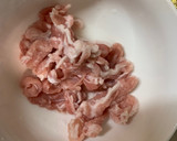 お一人様レンジ豚こまときのこ洋風炒め煮風作り方1写真