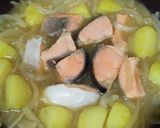 道産子の味?☆ほっこり鮭じゃが♪石狩鍋風作り方16写真