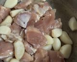 鶏肉ニンニクのサムゲタン風(身内専用)作り方2写真