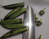 オクラのモチモチ焼き作り方2写真