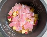 さつまいもとベーコンのバター醤油ごはん作り方4写真