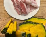 豚バラ肉と南瓜のソテー！タイムの風味🌿作り方1写真
