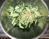 胡瓜わかめマヨネーズあえ♪簡単おかか作り方2写真