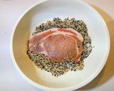 【グリル】豚肉の白黒ごま焼き作り方3写真