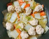 胃にやさしい鶏団子と白菜の煮物作り方8写真