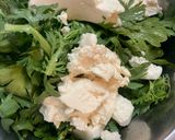 春菊と豆腐の韓国風サラダ作り方2写真