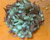 ★加熱不要★胡麻油風味の茗荷しらす丼作り方3写真