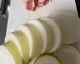 大根と蒟蒻の簡単甘辛煮作り方1写真