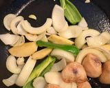 肉野菜炒めのチーズリゾット風作り方3写真