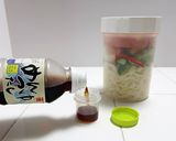 サラダポットで麺ランチ~サラダうどん作り方8写真