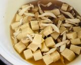 高野豆腐、しめじ、三つ葉の卵とじ作り方4写真