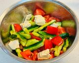 トマトと胡瓜の豆腐サラダ作り方8写真