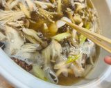 釣って来たヒラメをキノコ鍋でしゃぶしゃぶ作り方6写真
