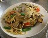 グリル野菜とアサリのパスタ。作り方4写真