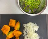 レンジで！かぼちゃと枝豆のデリ風サラダ作り方1写真