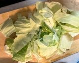 キャベツと豚肉の赤唐辛子せいろ蒸し作り方1写真