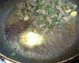 カリカリ納豆とひき肉の焦がし醤油スパゲッティ作り方4写真