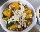 家族絶賛☆かぼちゃのカレーミートグラタン作り方4写真