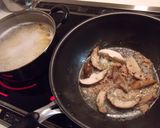 秋✽椎茸とツナのバター醤油パスタ✽作り方4写真
