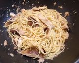 秋✽椎茸とツナのバター醤油パスタ✽作り方5写真