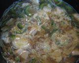 温かい素麺♪鶏ゴーヤの卵とじにゅうめん作り方6写真