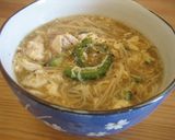 温かい素麺♪鶏ゴーヤの卵とじにゅうめん作り方7写真