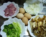 ベーコンとキノコのチーズオムレツ作り方1写真