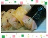 ロースハムの和風おにぎり作り方6写真