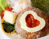 ハンバーグ ✿チーズ♡ケチャップ✿作り方6写真