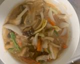 お一人様レンジ梅トマト親子丼味豚平焼き風作り方17写真