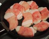 不思議食感～梨の豚肉巻き✿トマトソース✿作り方6写真