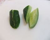 ♪簡単!!クルッとハム巻きゅうり♪作り方1写真