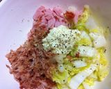白菜塩もみハムサラダ＾＾作り方2写真