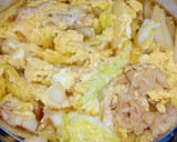 やさしいお味　白菜と豚肉の玉子とじ作り方6写真