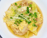 やさしいお味　白菜と豚肉の玉子とじ作り方7写真