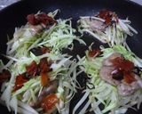 豚ロースと野菜の卵とじ焼き　カレー風味作り方5写真