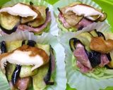 梅風味ポーク・茄子サンド　チーズを乗せて作り方6写真