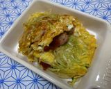 豚ロースと野菜の卵とじ焼き　カレー風味作り方10写真