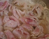豚しゃぶしゃぶ肉の梅酒煮と野菜の和えもの作り方2写真
