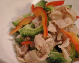 豚しゃぶしゃぶ肉の梅酒煮と野菜の和えもの作り方5写真