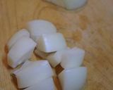 茹でた玉葱だけのサラダ作り方1写真