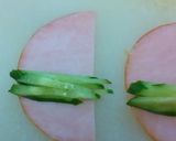 お弁当のすき間にハムきゅうり作り方1写真