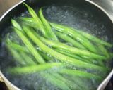 いんげんとしめじのアンチョビソテー作り方1写真
