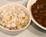 とうもろこしの麦ごはん作り方3写真