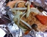 でんせつの秋鮭とキノコのホイル焼作り方3写真