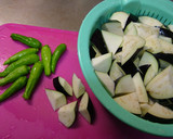 レンジで♪茄子とししとうの煮物。作り方1写真