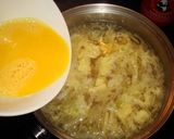 キャベツと卵のほんわか中華スープ作り方5写真