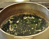 茗荷*三つ葉*わかめのすまし汁作り方3写真